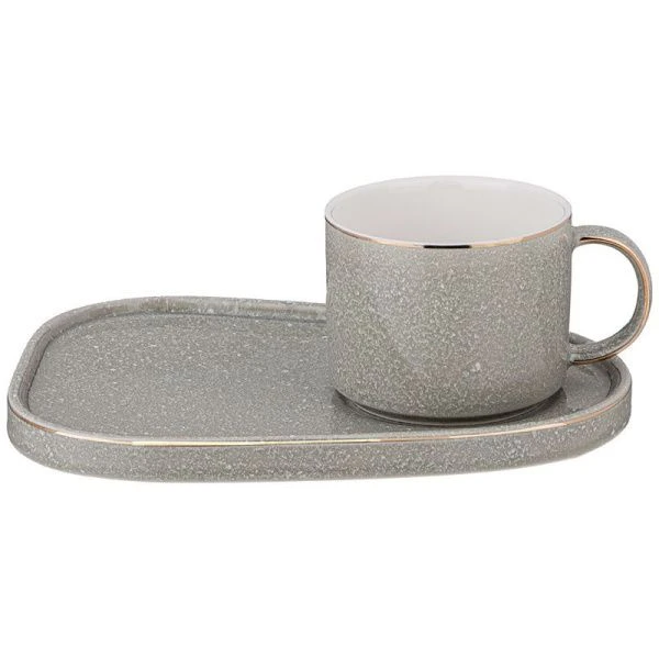 Чайный набор 2пр фарфор Grain Lefard  на 1 персону 220мл мятная (24)