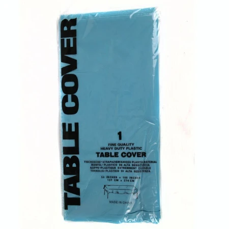 Скатерть 137х274см одноразовая ГОЛУБАЯ, 0,03мк JC-5154 (144)