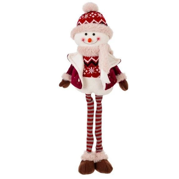 Игрушка мягкая Снеговик L20 W16 H53 см, 2в.