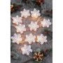 Гирлянда 2м 10LED эл. насадка Серебряные снежинки шампань пост.свеч ПВХпрозр 2хАА СНОУ БУМ