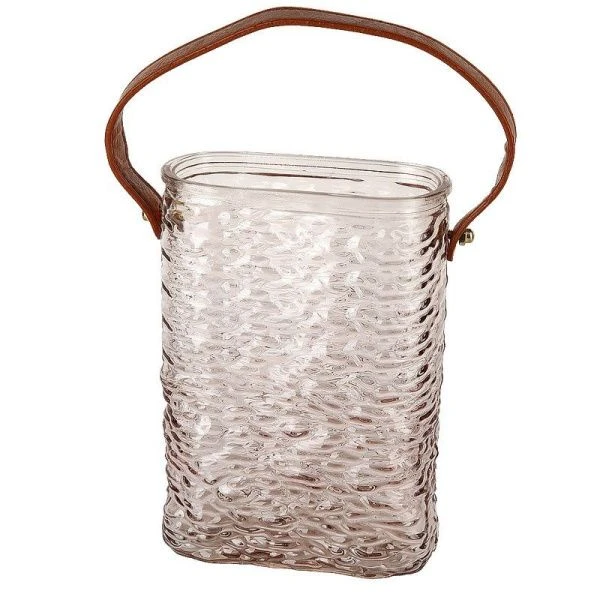 Ваза для цветов 1200мл 17,5см стекло Сумочка инд.уп. (24)