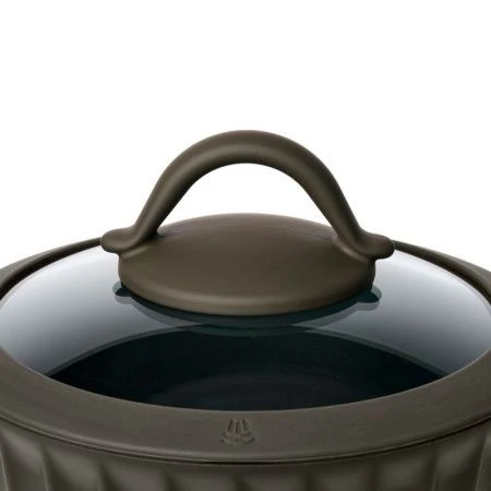 Ковш 1,4л h8,4см алюминий АП ASCELLA со стекл.крышкой 16см (6)