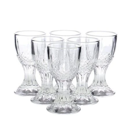 Рюмки набор 6шт 15мл стекло МИНЗУРКА фактурная YT-5983-1 (48)