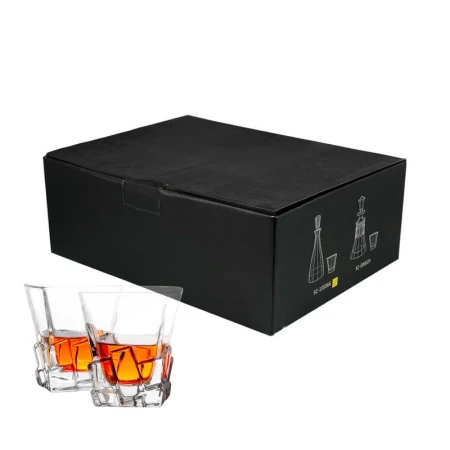 Набор для виски 7пр (графин 620мл, 6 стаканов 250мл) стекло JC-16178 (4)