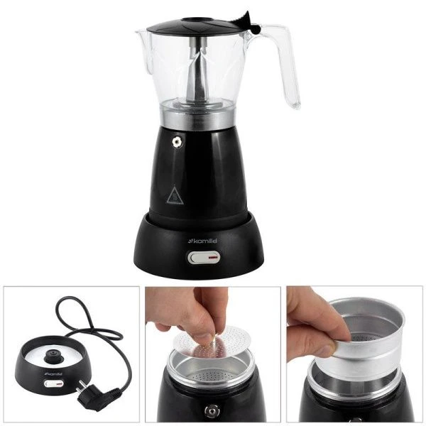 Кофеварка электрическая гейзерная 300мл