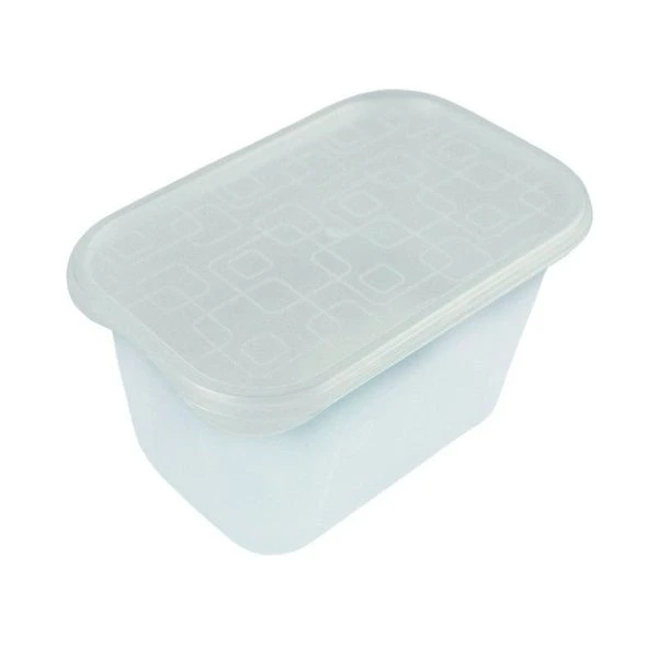 Контейнер пищевой 700мл 141*96*83мм пластик прямоугольный натуральный (45)