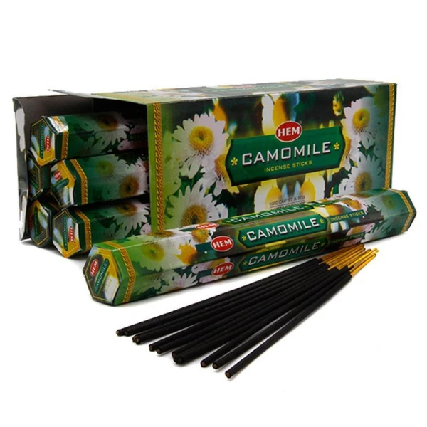 Благовония шестигранник 20 палочек HEM Camomile Ромашка (6) Благовония шестигранник 20 палочек HEM Camomile Ромашка (6)