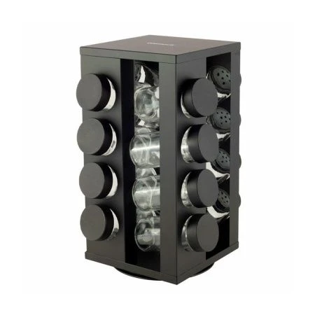 Набор для специй 16пр металл на подставке чёрный арт.101002 (4)