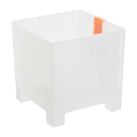 Горшок цветочный 5,5л 19*19см пластик НАРД с вкладкой прозрачный (6)