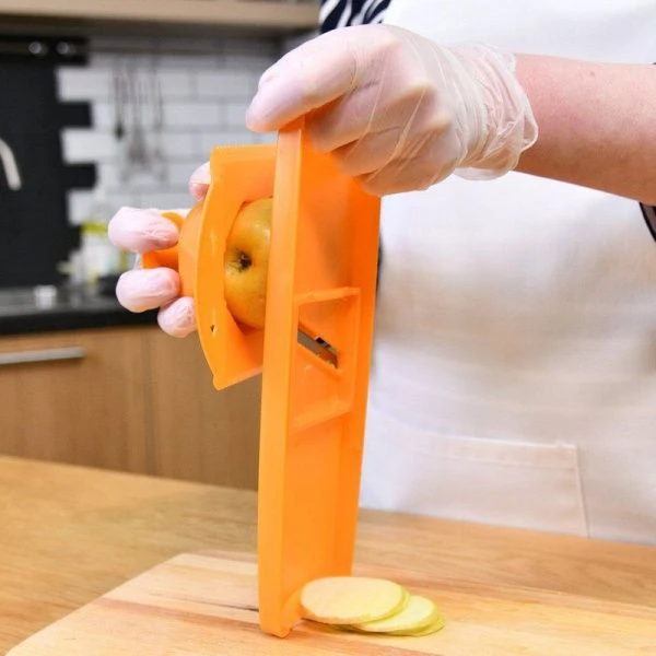 Овощедержатель 13,5*11*5,5см пластик оранжевый МТ76-217 (50)