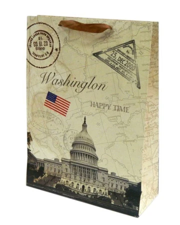 Пакет бумажный 42*31,5*12см (4 вида) JC-1868/DV-8750-4 L (360)