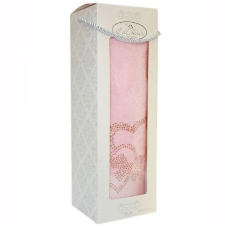 Полотенце махровое 70*140см Два сердца как одно подар.уп. 42661+K-242