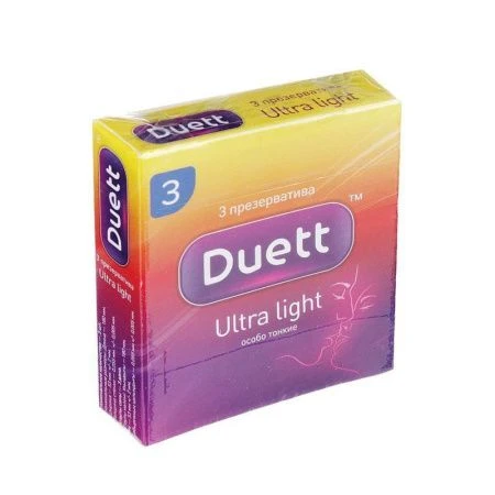 Презервативы латекс DUETT ultra light №3 (12)