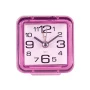 Будильник 7*7см кварц РУБИН Классика розовый (40)