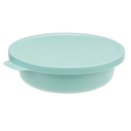 Миска 500мл пластик ТЭСТИ с крышкой морская волна (16)