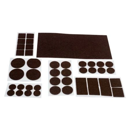 Накладки-протекторы для мебели самоклеящиеся 45шт набор коричневый