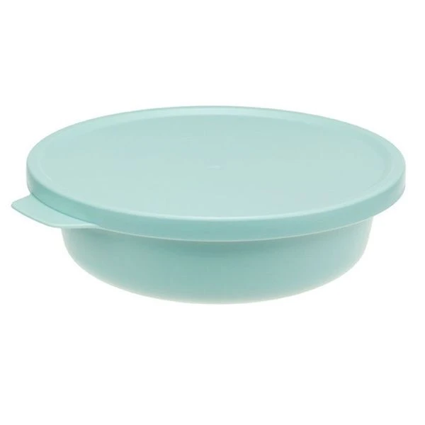 Миска 500мл пластик ТЭСТИ с крышкой морская волна (16)