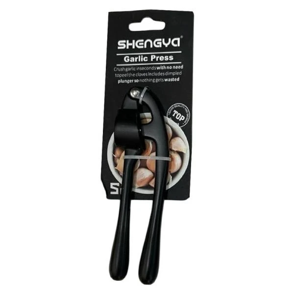 Пресс для чеснока металл 17см черный E5116/JC-17405 (72)