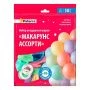 Шар воздушный латекс 30см разноцветные (набор 50шт+2 ленты *10м)  Макарунс ассорти PATERRA (10)