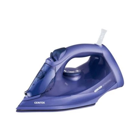 Утюг пластик Centek CT-3300 фиолетовый 2800Вт 600мл, керам.подошва, верт.отпаривание, самоочист. (6)