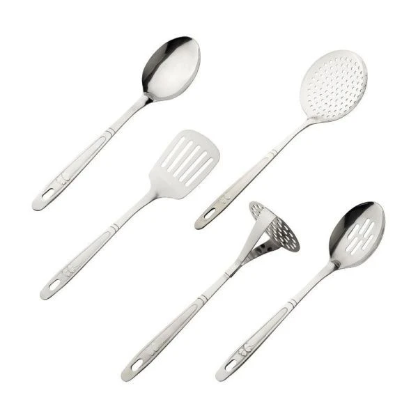 Набор кухонных принадлежностей 6пр нерж.сталь на мет.подставке арт.5230