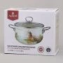 Кастрюля 3,8л эмаль Lavander Cats со стекл.крышкой 22см (6)