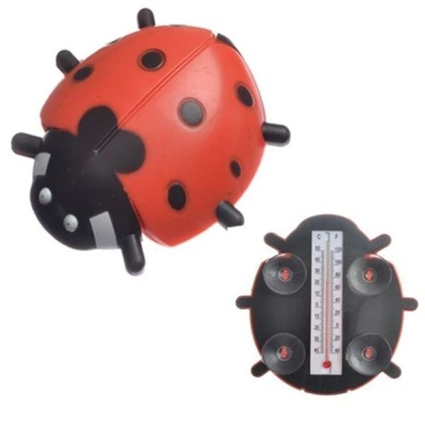 Термометр уличный оконный 16*15,6см пластик Божья коровка для крепления на стекло (72/100)
