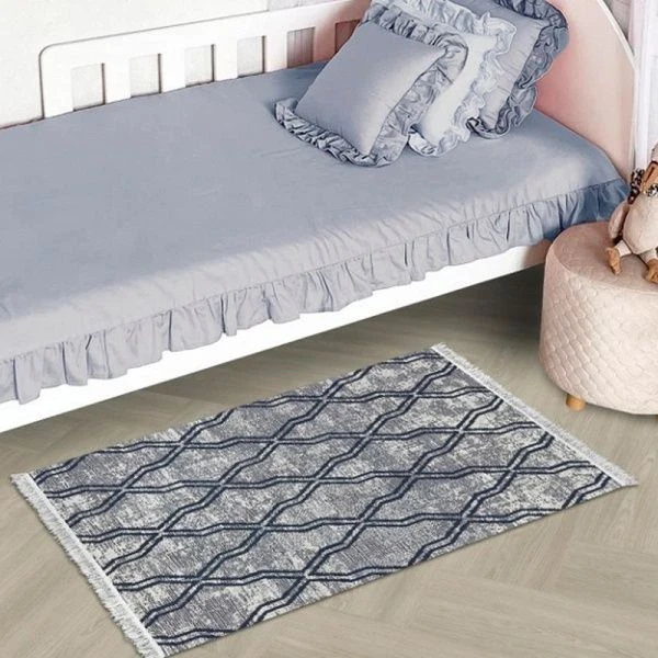 Коврик интерьерный двухсторонний 60*100см полиэстер/хлопок ПРОВАНС icarpet содалит (10)