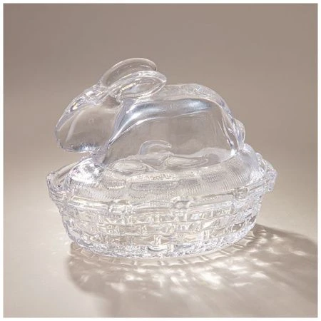 Емкость для хранения 13,5*10*11,5см фарфор Rabbit с крышкой