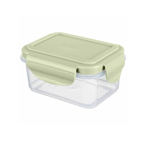 Контейнер пищевой 250мл 118*89*59мм пластик СВЧ SMART LOCK зеленый (24)