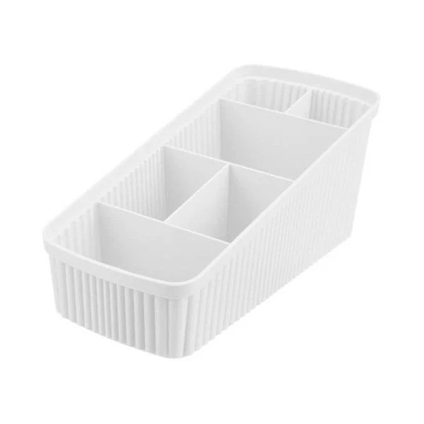 Органайзер универсальный 240*117*106мм пластик VELVET белый (12)