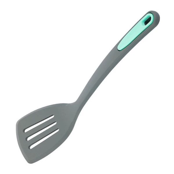 Лопатка кулинарная с прорезями 33*8,5см силикон Silicone 79-024 (72)