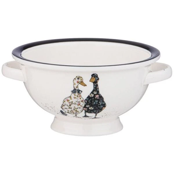 Салатник с ручками 300мл 14*12*6,5см фарфор Family Farm (2/32)