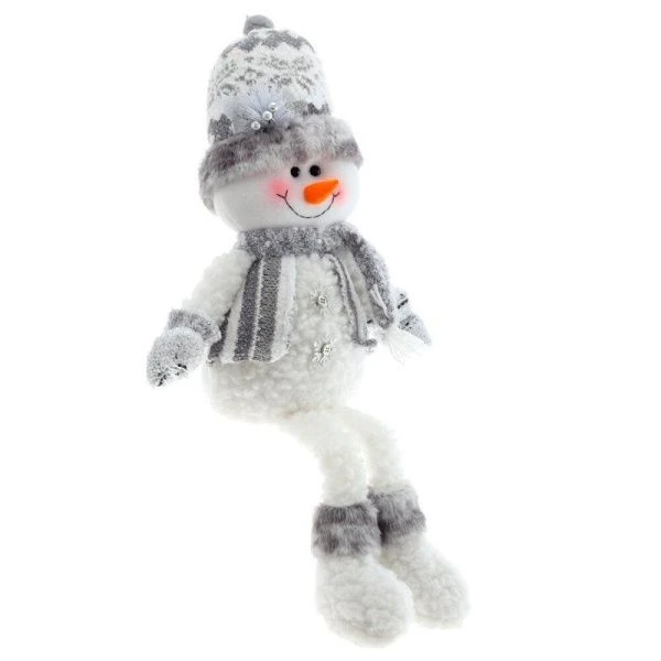 Игрушка мягкая Снеговик L30 W14 H74см 2в.