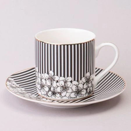 Кофейный набор 4пр фарфор Top Style на 2 персоны 180мл QY626-D204M-2 (18)