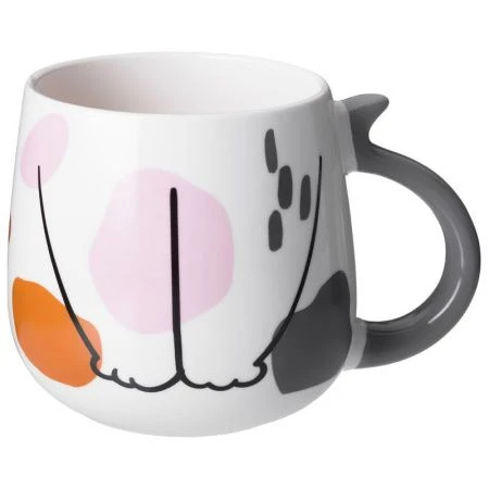 Набор для завтрака 2пр (салатник 500мл, кружка 450мл) фарфор Cat (16)