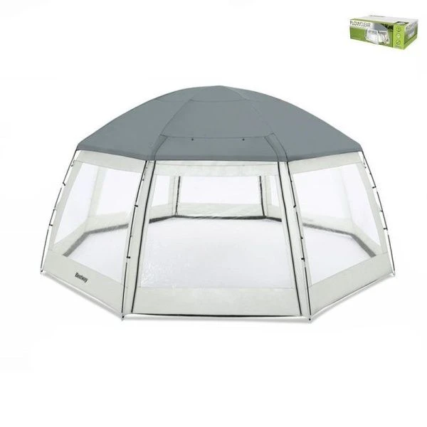 Купол для бассейна ПВХ 600*600*295см 58612 (1)