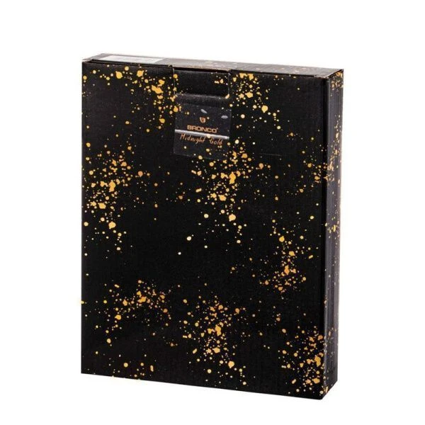 Блюдо 20см фарфор Midnight Gold с ручкой (24)