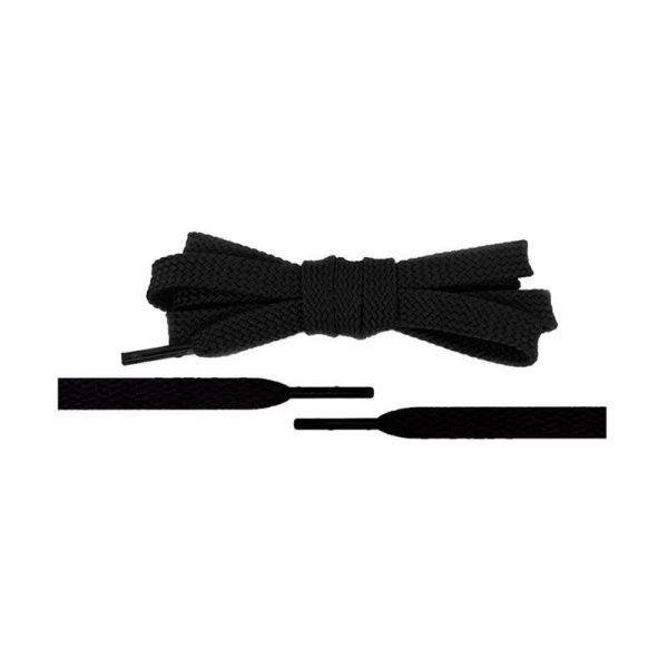 Шнурки плоские 100см d8мм (пара) черные (250)