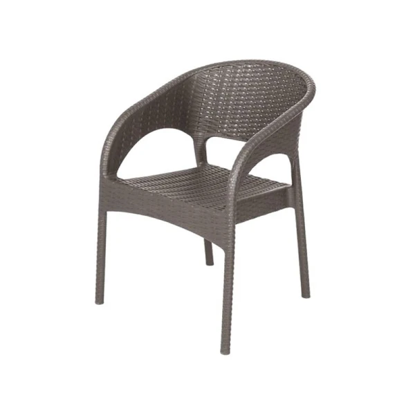 Кресло 58*62*80,5см пластик Rattan Ola dom серый нагрузка до 150кг (1) Кресло 58*62*80,5см пластик Rattan Ola dom серый нагрузка до 150кг (1)