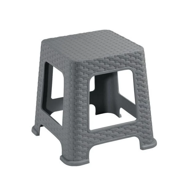 Табурет h33см пластик РОТАНГ серый (6)