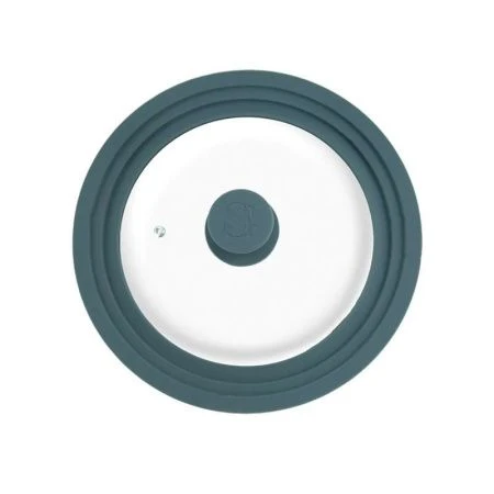 Крышка универсальная стекло/силикон 16/18/20см серая SG-14035 Elias (12)