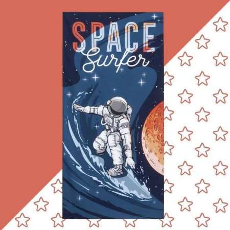 Полотенце вафельное 70*140см Этель Space surfer