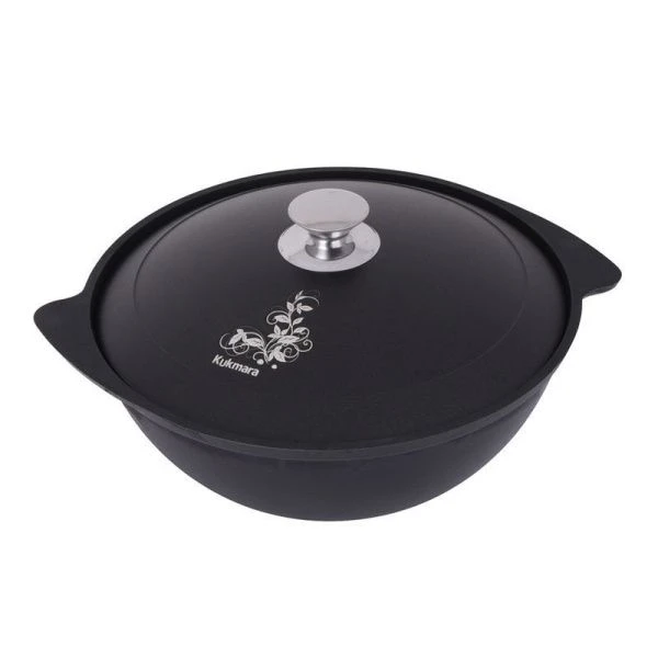 Казан для плова 3,5л алюминий АП 2-х слойное ТРАДИЦИЯ с крышкой (4)