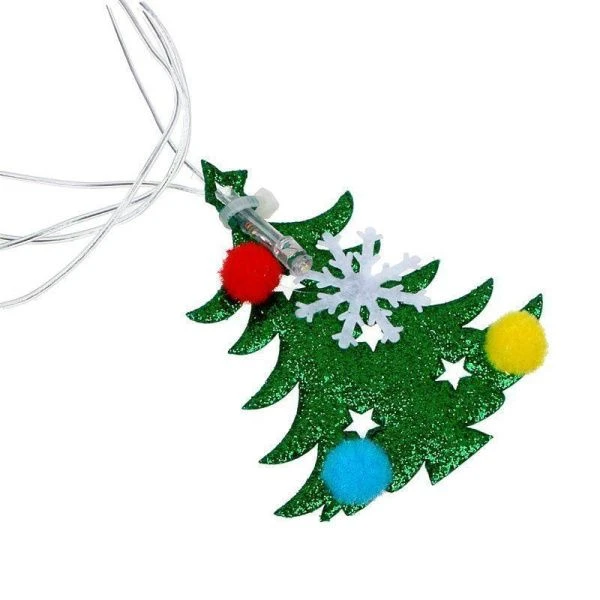 Эл.гирлянда 2м 10LED с насадками Новогодняя елочка шамп пост.свеч ПВХ прозр коннект 220В СНОУ БУМ