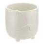 Кашпо 650мл d115мм пластик БАСЯ со вставкой белый ротанг (6)