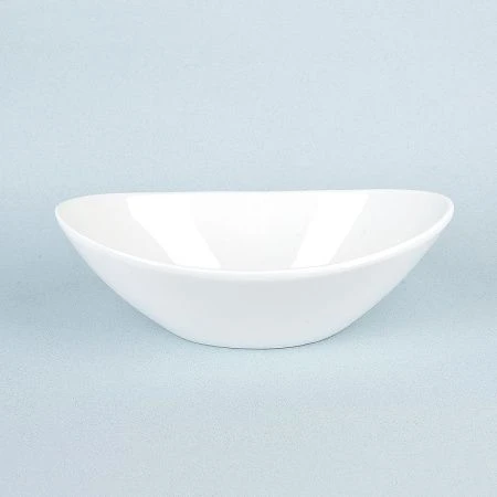 Салатник 23*14*7,5см фарфор МАРШМЕЛЛОУ овальный (5/20)