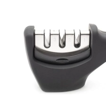 Ножеточка трехзонная 18,5*5,5*5см с алмазным покрытием CHEF`S SELECT черная APK016 (6)