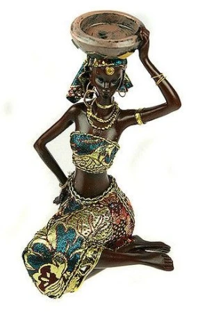 яяяСтатуэтка Африканка 14*15*22см (1/12)