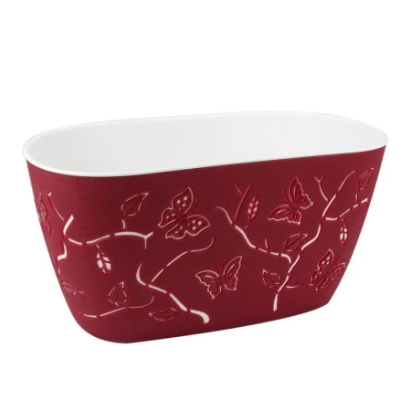 Кашпо 3,6л пластик вишневый (24)